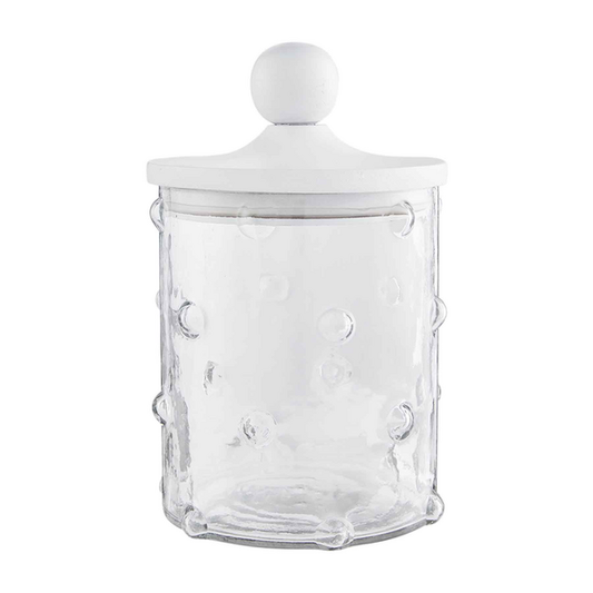 Medium Hobnail Glass Canister - MudPie