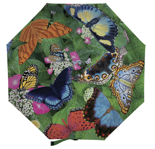 Butterflies Compact Manual Umbrella