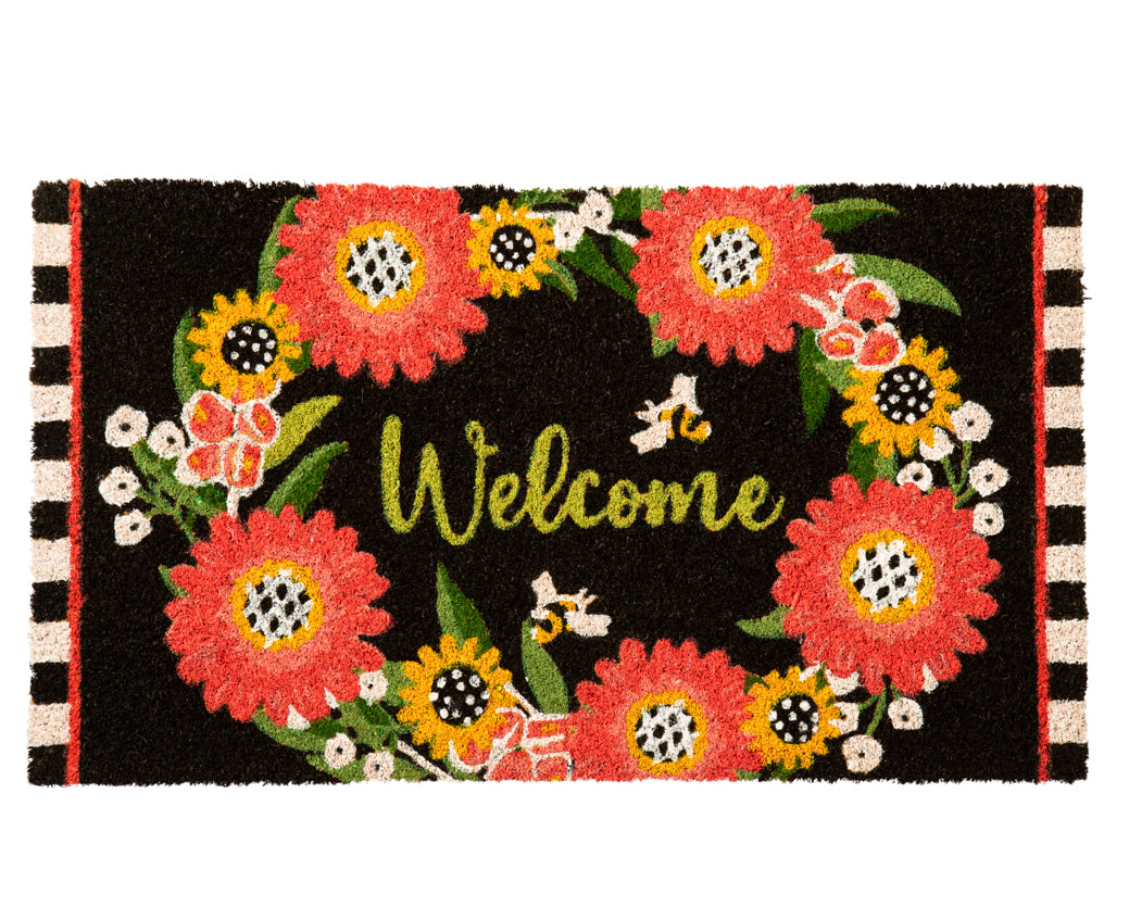 Gerbera Daisy Coir Mat