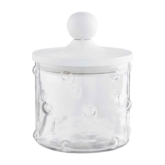 Small Hobnail Glass Canister - MudPie