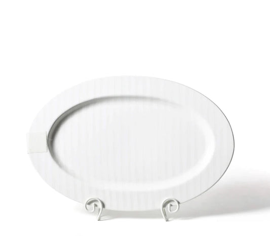 White Stripe Big Entertaining Oval Platter