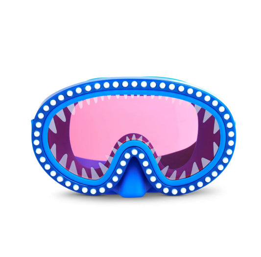NIBBLES RED LENDS SHARK ATTACK KIDS' SWIM MASK WITH NOSE PIECE