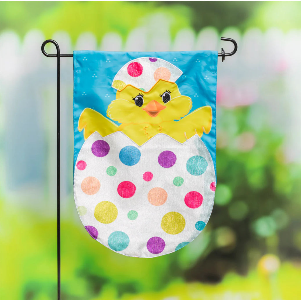 Polka Dot Easter Egg Garden Flag