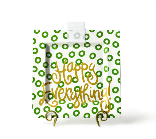 Peridot Happy Everything! Big Square Platter