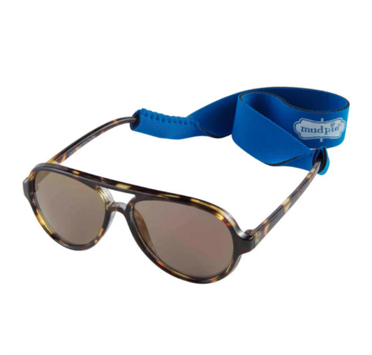 Mud Pie Boy Sunglasses & Strap Set (Tortoise)