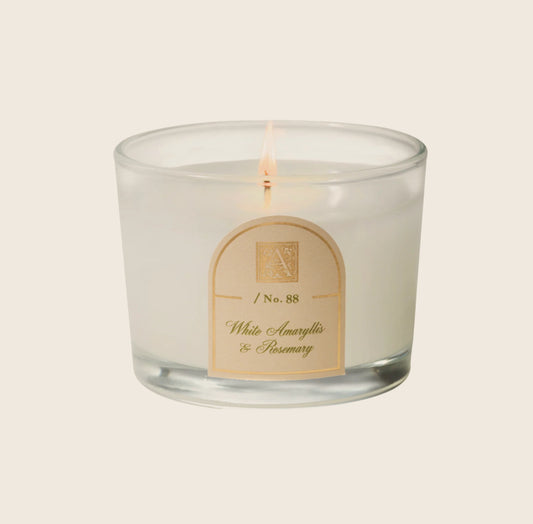 White Amaryllis & Rosemary 4.5oz Candle