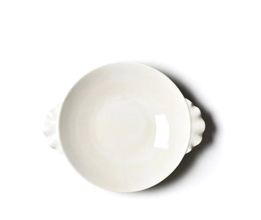 Signature Ruffle Pasta Bowl, White - Coton Colors