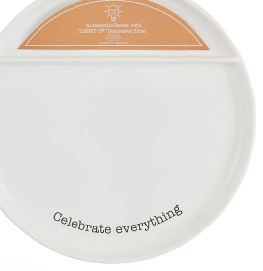 LARGE LIGHT-UP SITTER ROUND PLATTER