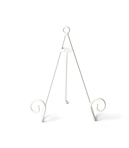 White Swirl Medium Plate Stand