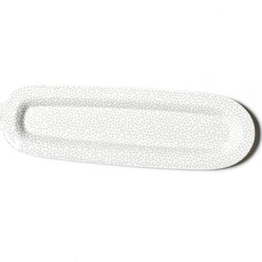 Stone Small Dot Mini Entertaining Skinny Oval Platter