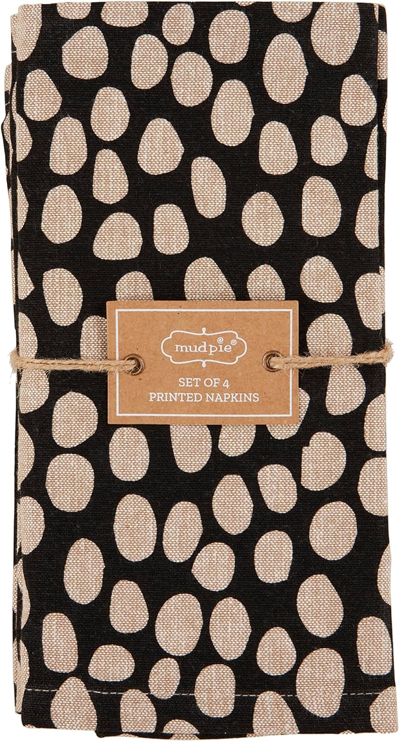 Tan Dots Chambray Napkins