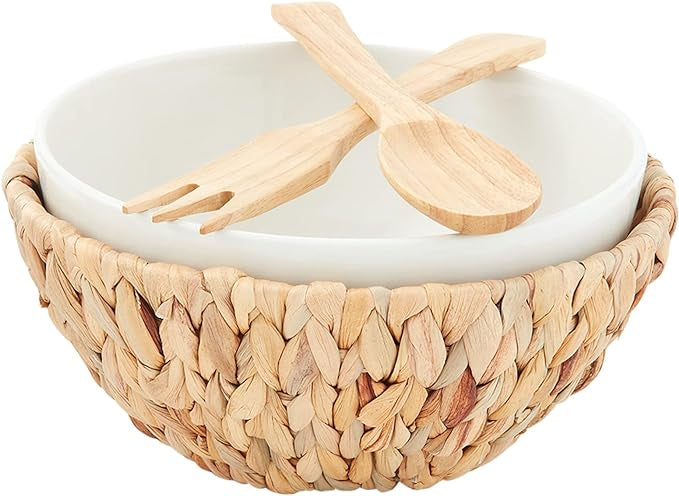 Water Hyacinth Serving Bowl Set