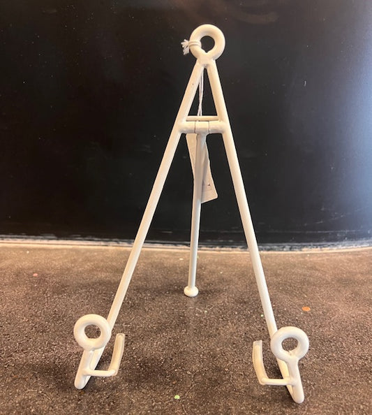 White Loop Medium Plate Stand