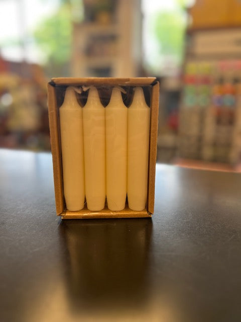 Unscented Short Taper Candles