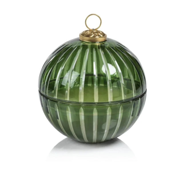 Cut Glass Ornament Scented Candle Green