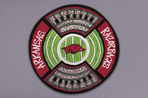 Razorback Round Stadium Melamine Platter