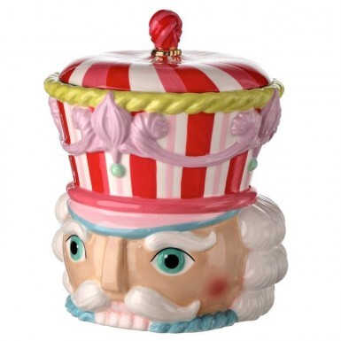 NUTCRACKER HEAD COOKIE JAR