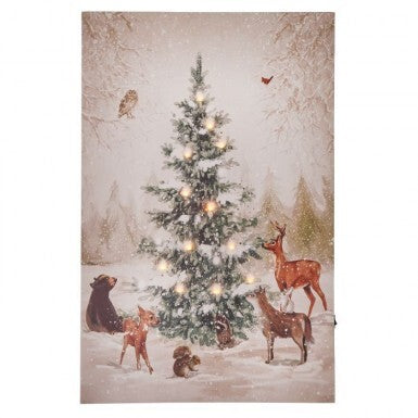 Animals by the Tree Print