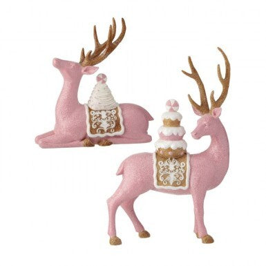 Candy Saddle Deer Set of 2