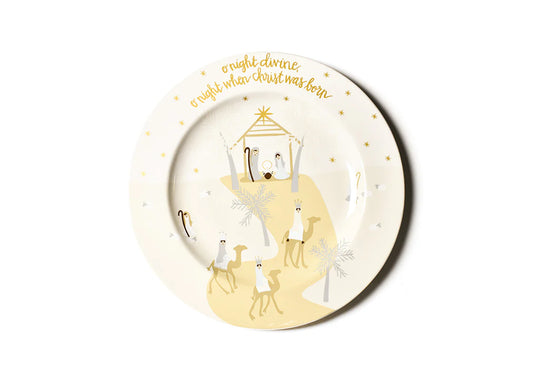 O Holy Night Round Platter (Fair Skin)