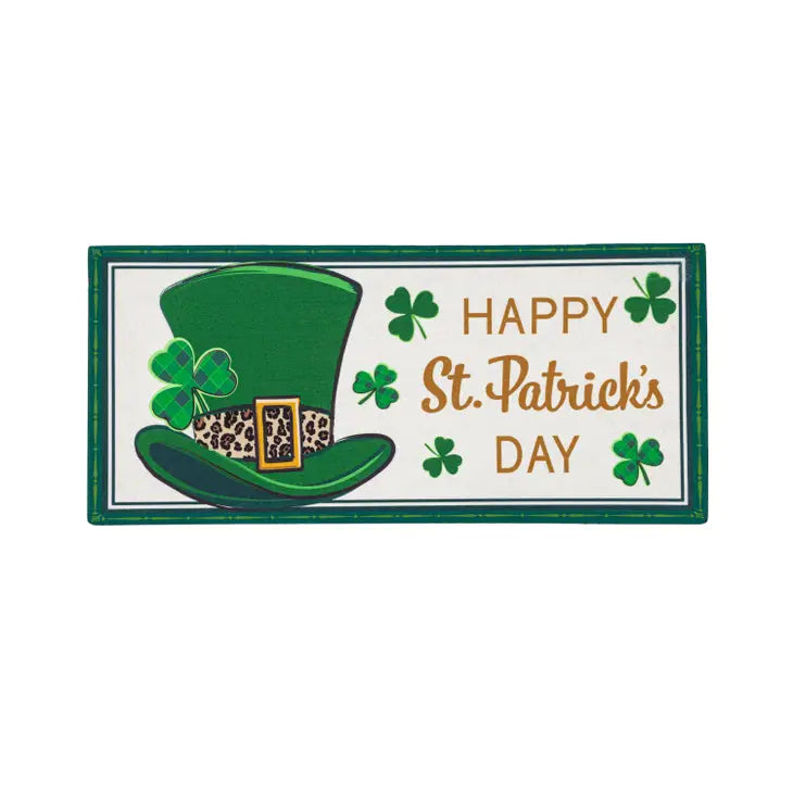 Sassafras Switch Mat St. Patrick's Day Top Hat