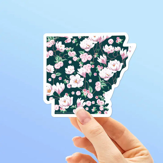 Arkansas Magnolia Flower Sticker - Cute Southern Decal