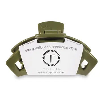 Open Hair Clip | Large | Olive