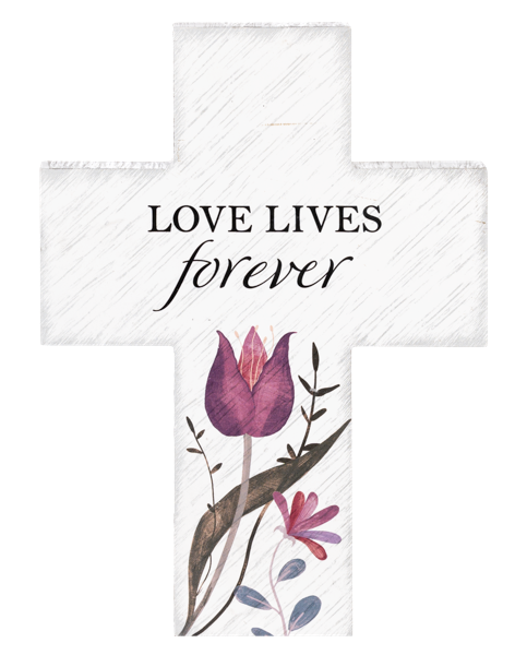 Floral Memorial Cross