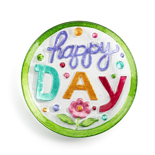 Happy Day Mini Round Plate