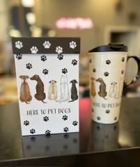 Ceramic Travel Cup Here to Pet Dogs