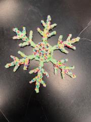 Pastel Sprinkle Snowflake Ornament