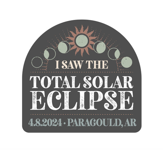 2024 Solar Eclipse Stickers - Paragould, AR