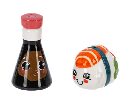 Sushi and Soy Sauce Salt and Pepper Shaker