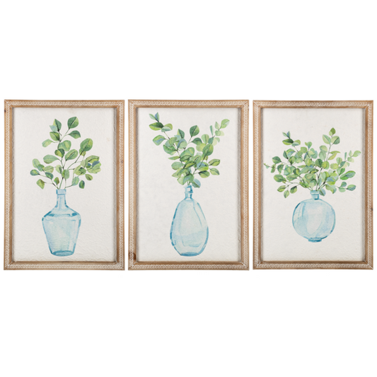 Eucalyptus in Vase Wall Decor (Priced Separately)