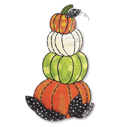 Stacked Pumpkins Door Hanger