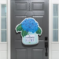 Welcome Home Hydrangeas Estate Door Decor