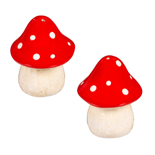 Ceramic Mushroom Salt/Pepper Shaker Set