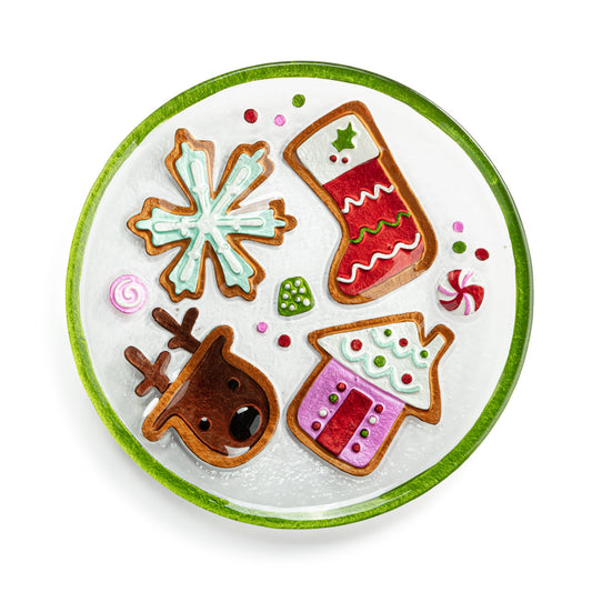 Christmas Cookie Round Plate