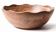 Fundamental Wood 21" Ruffle Bowl